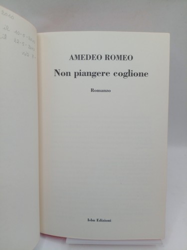 Non piangere coglione - non,